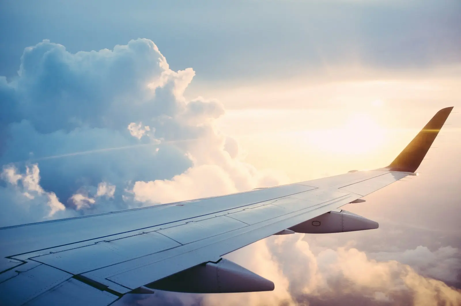 Plane in flight
